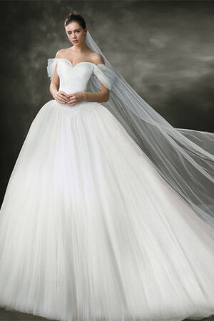 Abito da sposa senza maniche ball gown sensuale in raso medievale scintillante - Foto 1