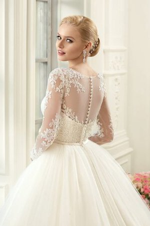 Abito da Sposa con Maniche Lunghe stravagante conservatore decorato Ball Gown favola - Foto 2