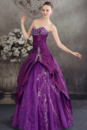 Gesticktes Herz-Ausschnitt pick up Quinceanera Kleid mit Applikation - Bild 3