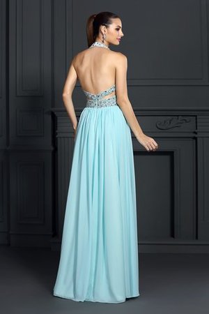 Robe de soirée longue en chiffon dénudé décolleté dans le dos de princesse - Photo 2