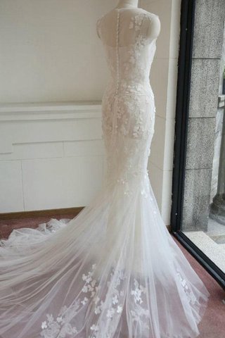 Robe de mariée romantique facile textile en tulle jusqu'au sol de sirène - Photo 2