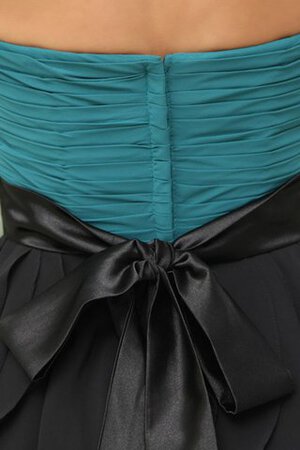 Gerüschtes Chiffon Herz-Ausschnitt Cocktailkleid mit mehrschichtigen Rüsche - Bild 5