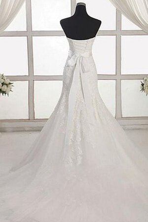 Vestido de Novia de Corte Recto de Escote de Tirantes Espaguetis de Cordón - Foto 3