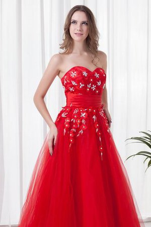 Ärmelloses langes Quinceanera Kleid mit Herz-Ausschnitt - Bild 6