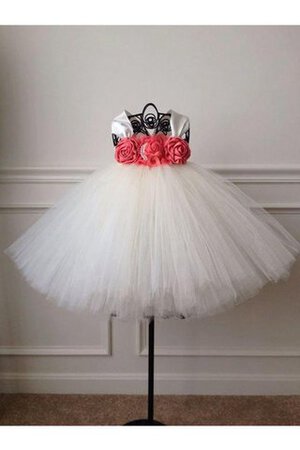 Robe de cortège enfant avec perle en tulle avec fleurs de mode de bal de lotus - Photo 1