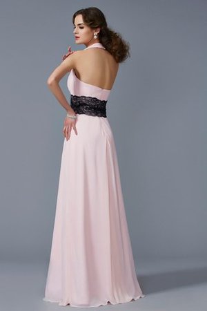 Robe de bal appliques en chiffon de tour de ceinture en haute de dos nu ligne a - Photo 2