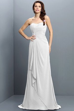 Robe demoiselle d'honneur plissage longue de sirène avec sans manches avec chiffon - Photo 29