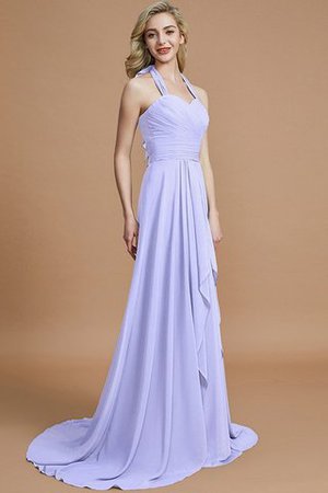 Robe demoiselle d'honneur naturel de dos nu de princesse en chiffon a-ligne - Photo 22