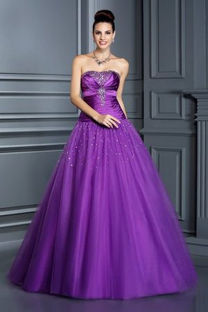 Empire Taille Anständiges Formelles Bodenlanges Quinceanera Kleid mit Rücken Schnürung - Bild 1