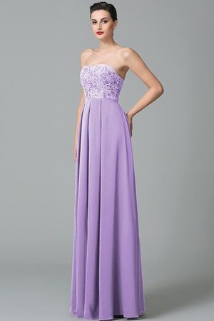 Ärmelloses Herz-Ausschnitt Prinzessin Chiffon Reißverschluss Brautjungfernkleid - Bild 18