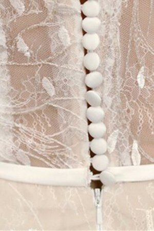 Robe de mariée avec bouton a-ligne parfait de bustier chic - Photo 7