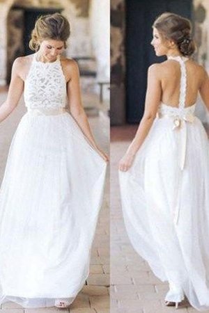 Robe de mariée spécial ceinture dénudé simple modeste - Photo 3