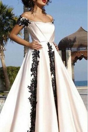 Robe de bal moderne distinguee avec sans manches decoration en fleur ruché - Photo 1