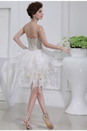 Prinzessin Organza Reißverschluss A-Linie Normale Taille Cocktailkleid - Bild 2