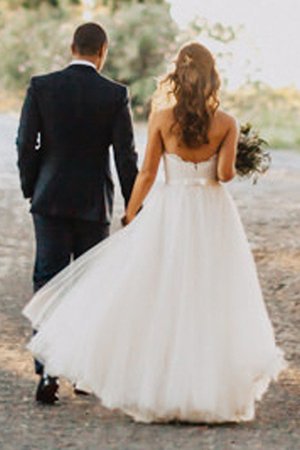 Robe de mariée longueur au ras du sol ligne a rêveur romantique à la mode - Photo 2