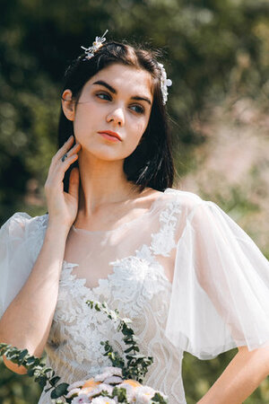 Robe de mariée boutonné pétillant de sirène vintage solennel - Photo 3