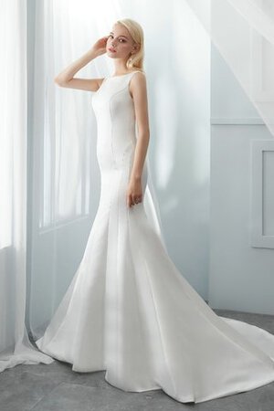 Robe de mariée de sirène avec zip glamour manche nulle delicat - Photo 2