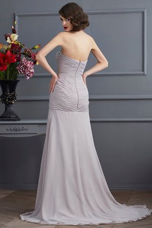 Robe de soirée longue col en forme de cœur de princesse ligne a fermeutre eclair - Photo 2