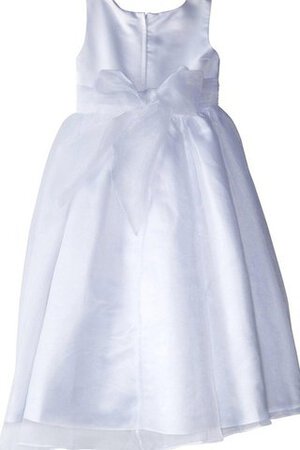 Robe de cortège enfant avec perle ligne a avec sans manches avec nœud à boucles - Photo 2