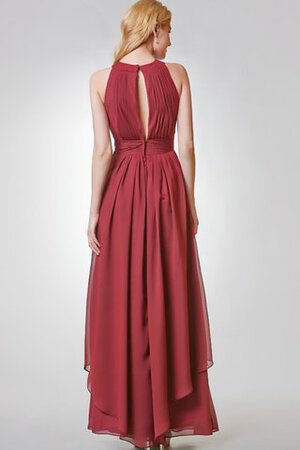 Empire Taille A-Line langes bodenlanges Abendkleid mit Plissierungen - Bild 4