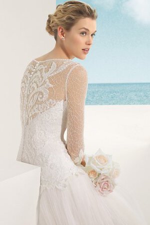 Robe de mariée chic elégant sexy avec manche longue de col bateau - Photo 2