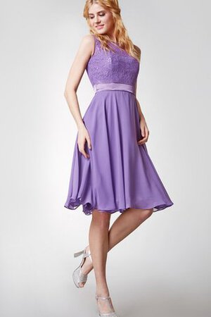 Robe demoiselle d'honneur delicat fermeutre eclair avec ruban ruché ligne a - Photo 5