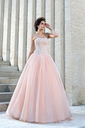 Elegante Vestido de Novia de Cremallera de Largo de Sin mangas - Foto 1