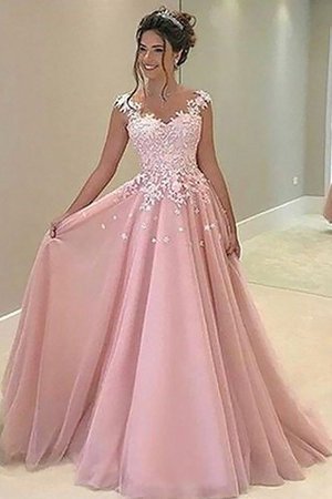 Prinzessin Engelhaft Tüll Ballkleid mit Herz-Ausschnitt mit Applikation - Bild 1