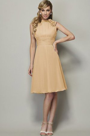 Robe demoiselle d'honneur plissé naturel bref de princesse avec chiffon - Photo 11