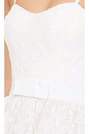 Robe de mariée moderne informel ligne a ceinture haut bas - Photo 4