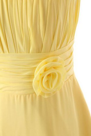 Abito da Damigella Alla Caviglia Asimmetrici in Chiffon monospalla con Fiore con Piega - Foto 17