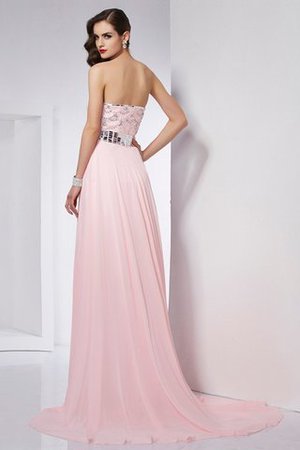 Robe de soirée longue de bustier de princesse avec perle ligne a - Photo 2