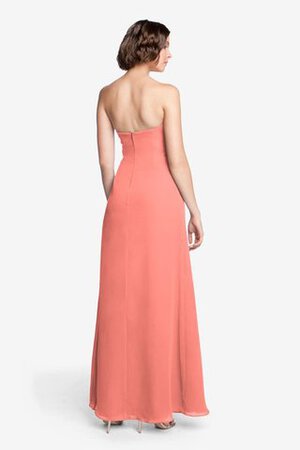 Robe demoiselle d'honneur ruché avec chiffon de bustier longueru au niveau de sol - Photo 25