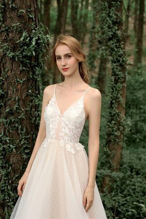 Abito da sposa lungo splendente conotta sensuale senza maniche cerniera - Foto 8