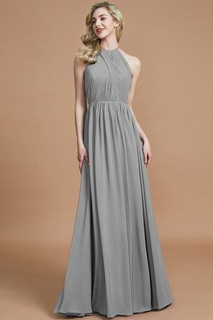 Abito da Damigella A Terra Principessa A-Line in Chiffon Tondo - Foto 32