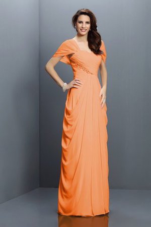 Robe demoiselle d'honneur plissage de col en cœur avec fronce a-ligne avec chiffon - Photo 20