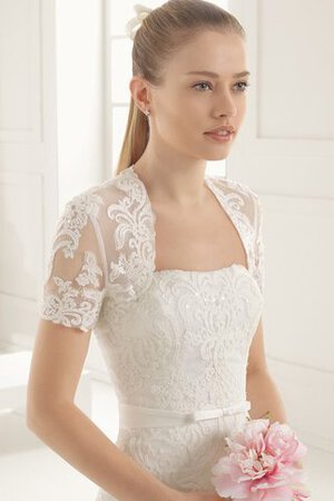 Robe de mariée delicat branle avec broderie avec sans manches de bustier - Photo 3