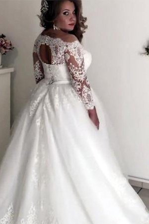 Abito da sposa vintage in tulle principessa eccitante con fiocco pomposo - Foto 2