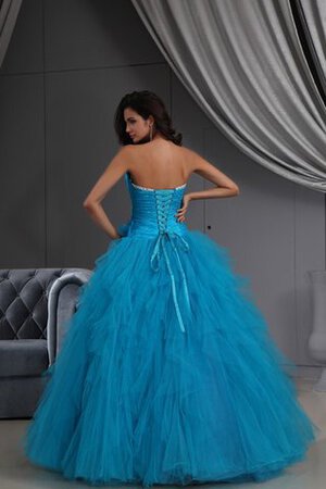 Abito Quinceanera in Tulle Cuore con Increspato A-Line con Increspature Ball Gown - Foto 6