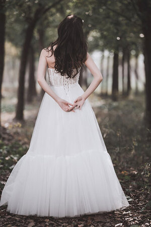 Robe de mariée accrocheur en tout plein air ligne a longueur au ras du sol romantique - Photo 3