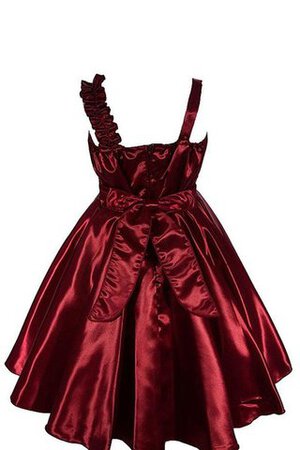 Robe de cortège enfant plissé ligne a avec zip textile taffetas de tour de ceinture empire - Photo 3