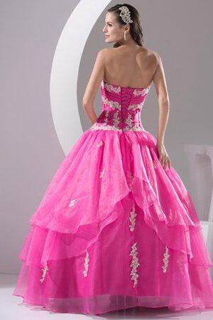 Vestido de Quinceañeras de Corte Evasé de Volantes Adorno de Apliques de Plisado - Foto 7