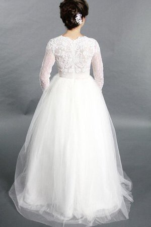 Abito da Sposa Moderno sogno con Piega retro Coda A Strascico Corto A-Line - Foto 2