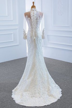 Robe de mariée de traîne moyenne textile en tulle avec perle onirique romantique - Photo 4