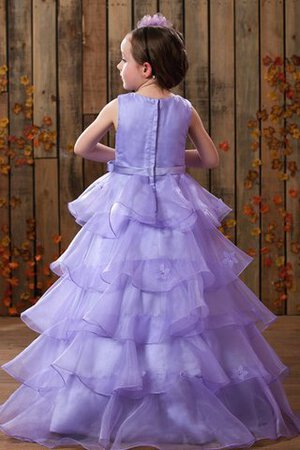 Robe de cortège enfant avec gradins avec fleurs elevé ligne a - Photo 2