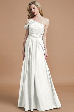 A-Linie Ein Schulterfreies Prinzessin Bodenlanges Brautjungfernkleid aus Chiffon - Bild 22