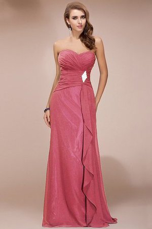 Robe demoiselle d'honneur longue avec perle en chiffon collant de lotus - Photo 28