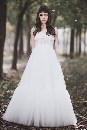 Robe de mariée accrocheur en tout plein air ligne a longueur au ras du sol romantique - Photo 1