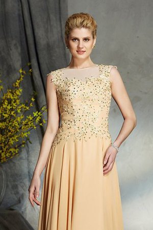 A-Line Schaufel-Ausschnitt Prinzessin Reißverschluss Bodenlanges Brautmutterkleid - Bild 6