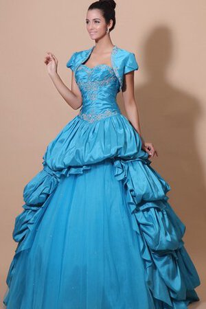 Robe de quinceanera de lotus de col en cœur ample - Photo 1